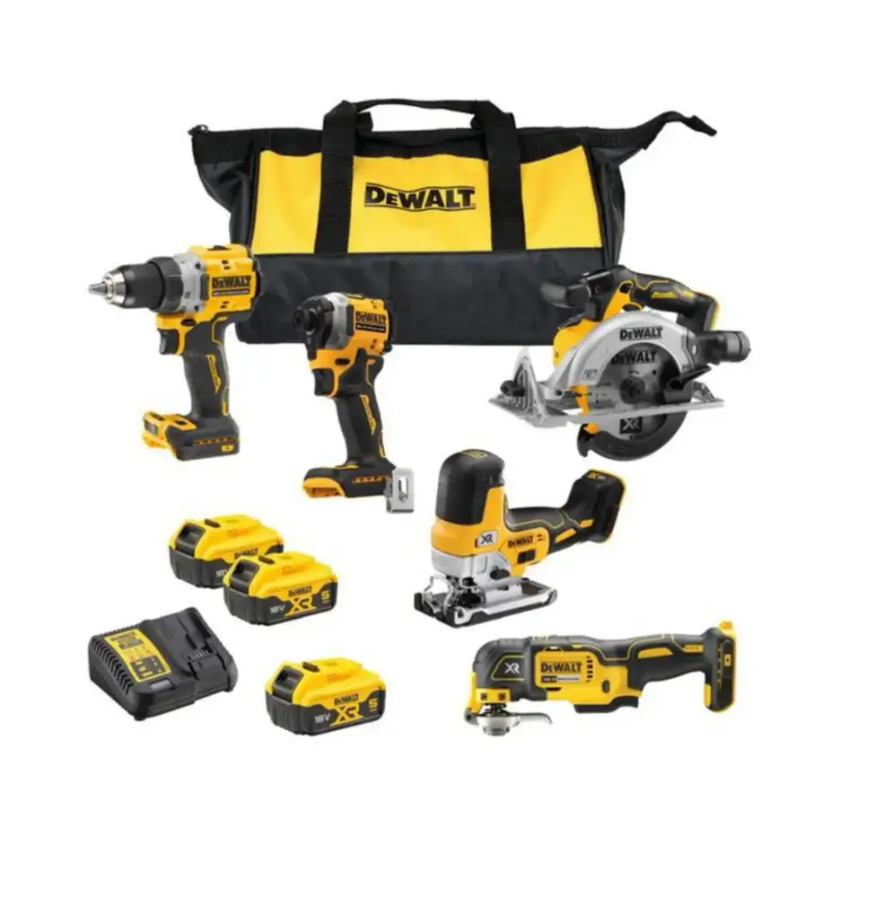 Zestaw 5 elektronarzędzi 18V 3x5,0Ah torba DeWalt DCK502P3 1