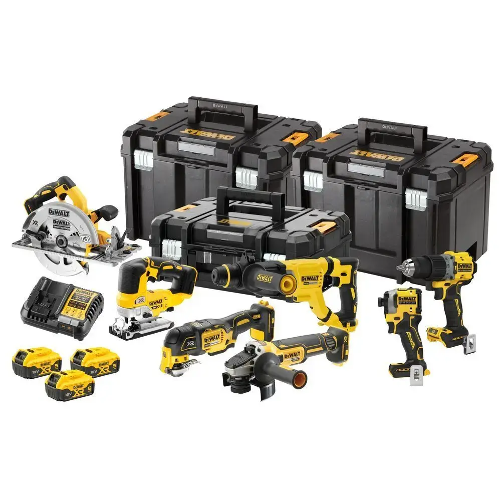Zestaw 7 elektronarzędzi 18V 3x5,0Ah TStak DeWalt DCK706P3T 1