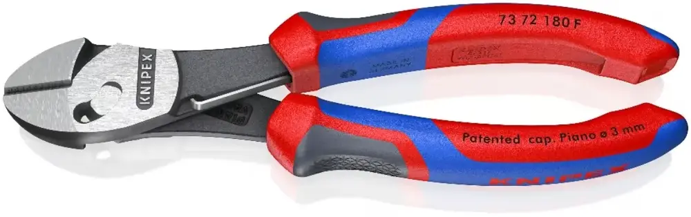 Szczypce tnące boczne o dużej wytrzymałości KNIPEX TwinForce® 1