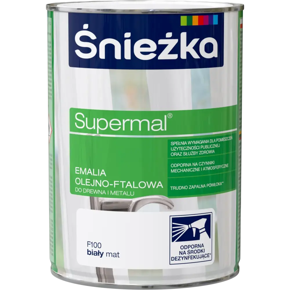 Emalia ftalowa biała 0.8l 1