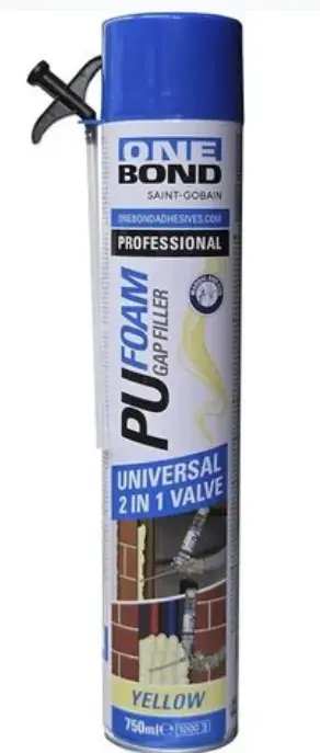 Piana poliuretanowa 2 w 1 z wężykiem uniwersalna, jednoskładnikowa OneBond 750 ml  1