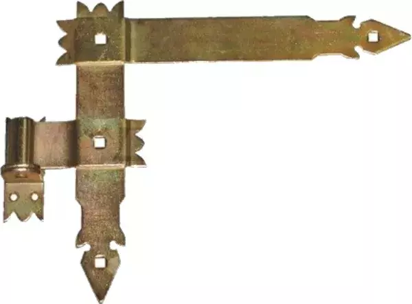Zawias garażowy kątowy 300 mm ocynkowany zestaw 1