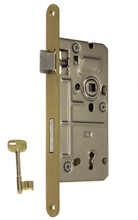 Zamek do drzwi 72/50 wpuszczany na klucz wersja stolarska Metalplast Częstochowa ECONOMIC 1