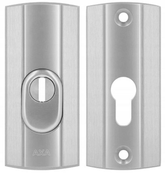 Rozeta do drzwi antywłamaniowa WB AXA Prestige FLEX inox 1