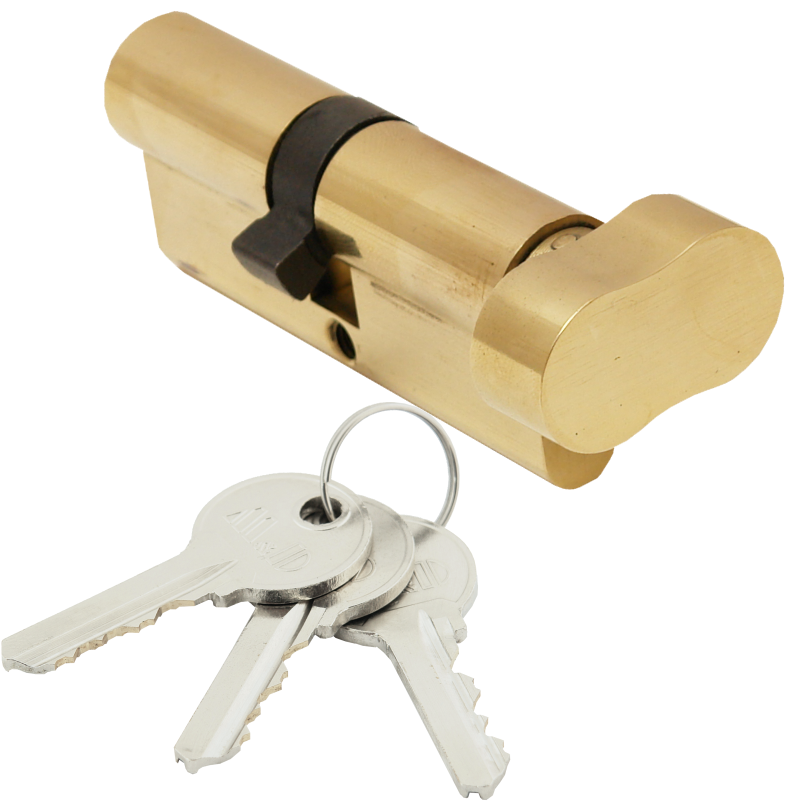 Wkładka do zamka 35g/40 z gałką M&D A2 blister mosiądz 1