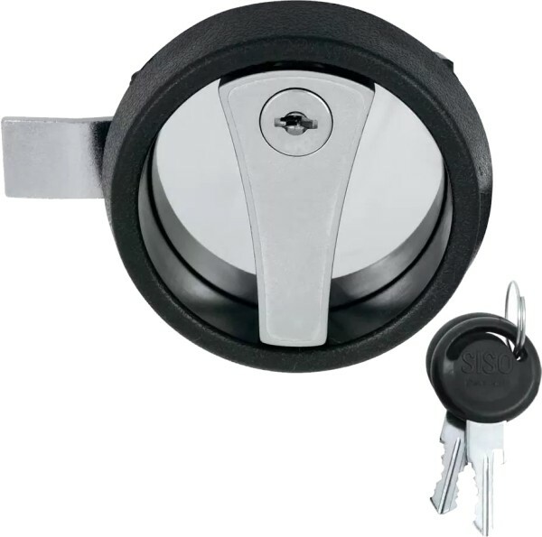 Zamek meblowy okrągły z ryglem odgiętym trzypunktowym SISO X-8813 1