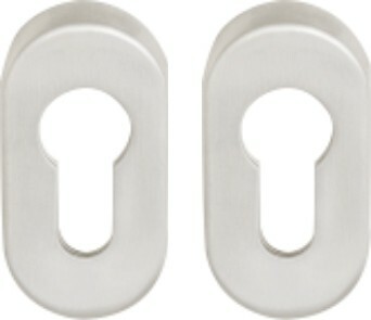 Szyld owalny do drzwi na wkładkę bębenkową IN130 OV inox 1