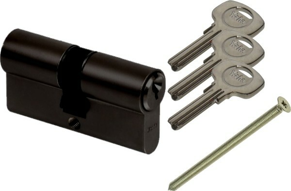 Wkładka do drzwi do zamka 35/45 Yale 500 czarna 1