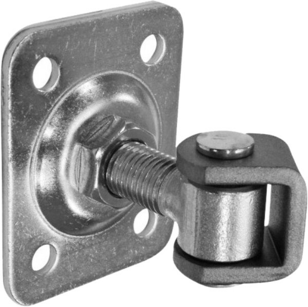 Zawias M16 do bramy furtki regulowany płytka 75x55x3 1
