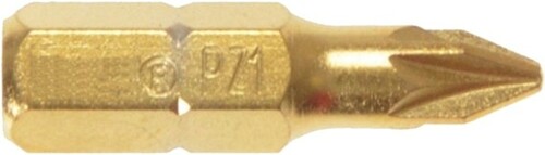 BIT Końcówka wkrętaka do wkrętarki TIN PZ1 25 mm 10504341 1