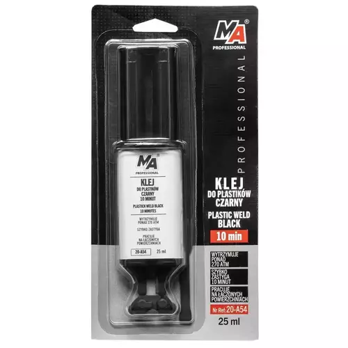Klej do Plastików 10 Minut Czarny - Strzykawka 25ml MA PROFESSIONAL 1