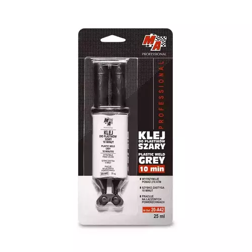 Klej do Plastików 10 Minut Szary - Strzykawka 25ml MA PROFESSIONAL 1