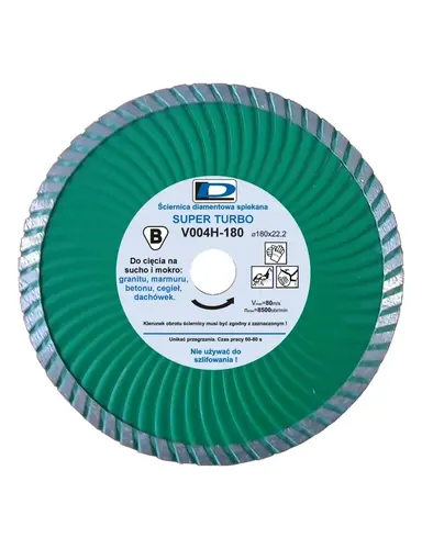 Ściernica diamentowa 180x2x22 DL TURBO-S V004H  1