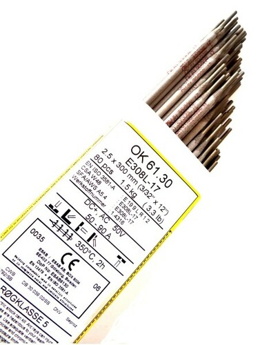 Elektroda rutylowo-kwaśna do stali nierdzewnej OK 61.30 KWAS ø1,6x300mm 1,6 kg ESAB 1