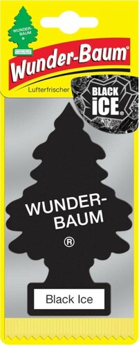 Zapach samochodowy BLACK ICE choinka Wunder-Baum 1