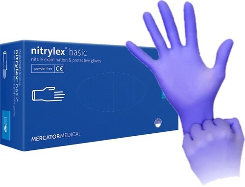 Rękawice niebieskieNITRYLEX BASIC-XL 1
