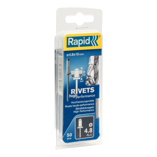 Nity 4.8x10mm WZMOCNIONE 0.05M+WIERTŁO Rapid 5000387 1