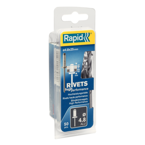 Nity 4.8x25mm WZMOCNIONE 0.05M+WIERTŁO Rapid 5000392 1