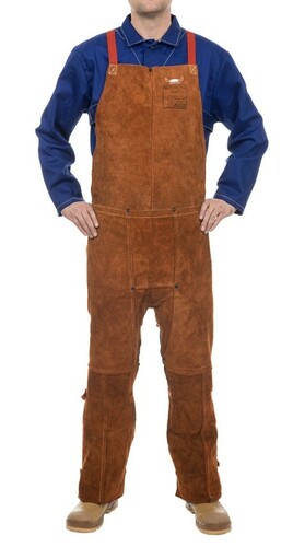 Ogrodniczki skórzane otwarte (fartuch) 122cm 44-7248 Lava Brown™ 1