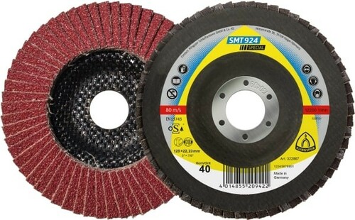Lamelka tarcza listkowa 125 gr.60 inox Klingspor SMT 924 322868 1