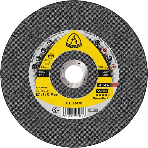 Tarcza do cięcia metalu 150x2,5x22,23 A 24 R Supra płaska Klingspor 6667 1