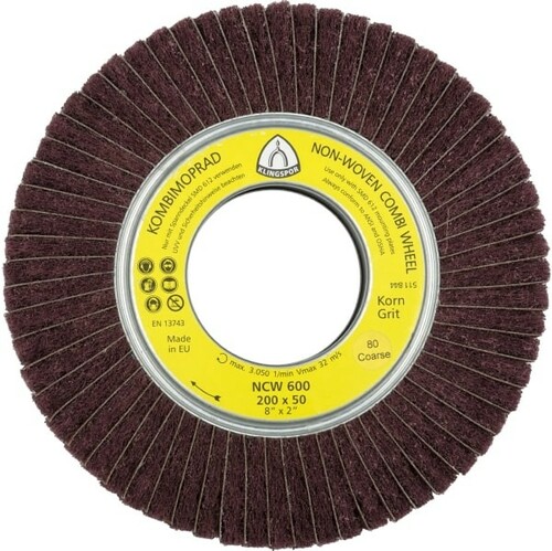 Ściern. z włókniny z przekł. z płótna NCW 600 200X50X68 medium granulacja 100 Klingspor 258914 1