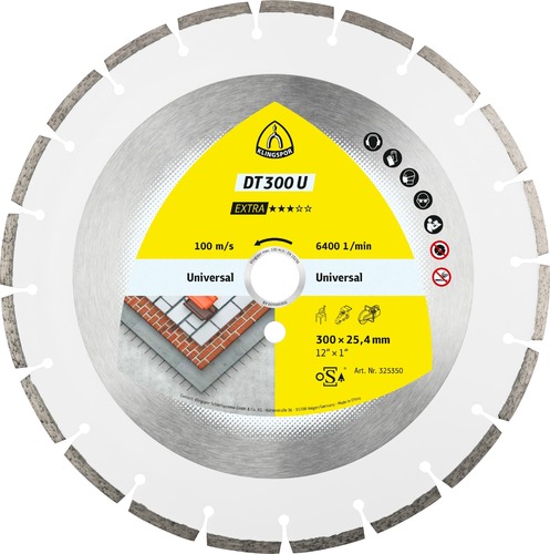 Tarcza diamentowa 300x2,8x30 uniwersalna DT 300 U Extra Klingspor 325351 1
