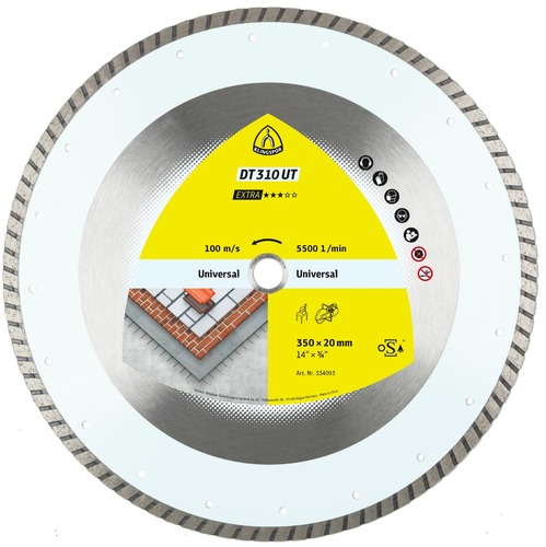 Tarcza diamentowa 350x3x20 uniwersalna DT 310 UT Extra Klingspor 334093 1