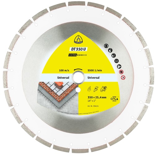 Tarcza diamentowa 300x2,8x25,4 uniwersalna DT 350 U Extra Klingspor 336220 1