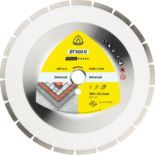 Tarcza diamentowa 300x2,8x25,4 uniwersalna DT 900 U Special Klingspor 325053 1