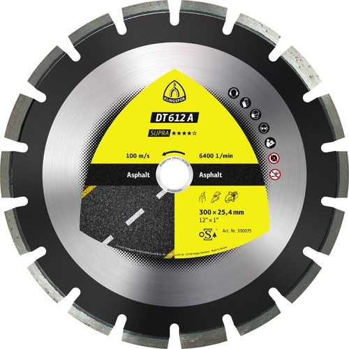 Tarcza diamentowa 450x3,7x25,4 asfalt DT 612 A Supra Klingspor 330078 1