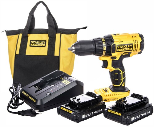 Wiertarko-wkrętarka 18V 2aku Li-Ion STANLEY FMC601C2S 1