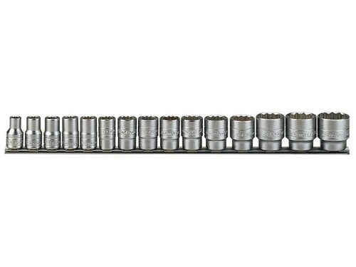 Nasadki calowe w zestawie z chwytem kwadratowym 1/2'' Teng Tools M1215AF 1