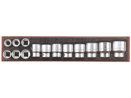 14-elementowy zestaw nasadek calowych z chwytem kwadratowym 3/4'' Teng Tools TTX34AF 1