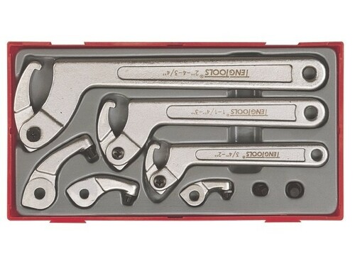 8-elementowy zestaw kluczy hakowych Teng Tools TTHP08 1