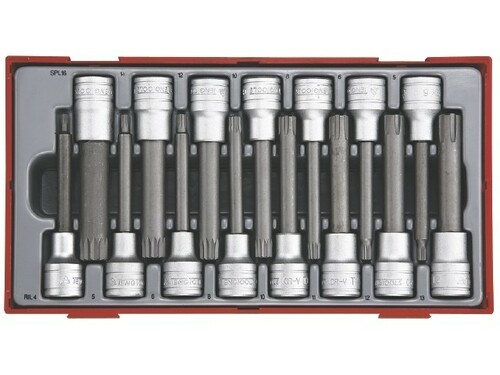15-elementowy zestaw nasadek trzpieniowych typu Ribe i XZN, z chwytem kwadratowym 1/2'' Teng Tools TTRS15 1