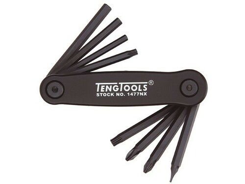 Zestaw kluczy trzpieniowych / kluczy TX / wkrętaków Teng Tools 1477NX 1
