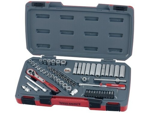 Zestaw kluczy nasadowych z chwytem kwadratowym 1/4'' Teng Tools T1460 1