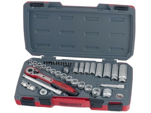 Zestaw narzędzi nasadowych z chwytem kwadratowym 3/8'' Teng Tools T3839 1