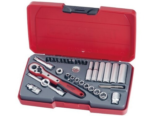Zestaw narzędzi nasadowych z chwytem kwadratowym 1/4'' Teng Tools T1435AF 1