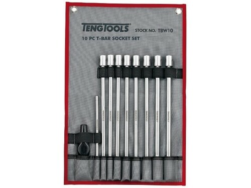 Zestaw kluczy nasadowych 3/8'' z pokrętłem poprzecznym Teng Tools TBW10 1