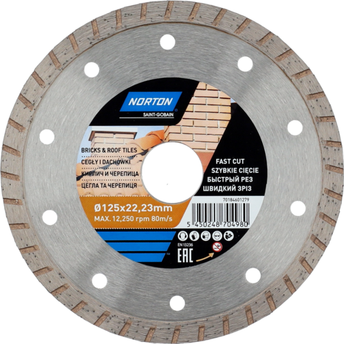 Tarcza diamentowa 125x22,23 beton DIY CEE BRICKS&TILES Norton 70184601279 1