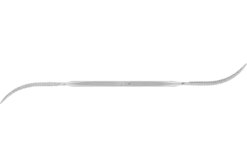 Precyzyjna raszpla do żłobków typ 708 P 190 mm nacięcie szwajcarskie 0, zgrubna 1