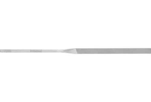 Precyzyjny pilnik igiełkowy płaski, zaokrąglone krawędzie 180 mm nacięcie szwajcarskie 0, zgrubny 1