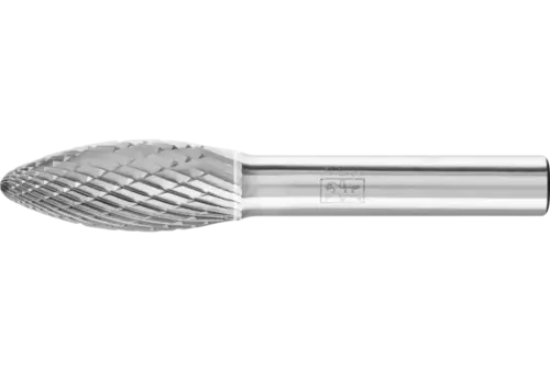Wysokowydajny trzpień frezarski ze stopów twardych TOUGH kształt płomienia B Ø 12 × 30 mm trzpień Ø 8 mm odporny na uderzenia 1