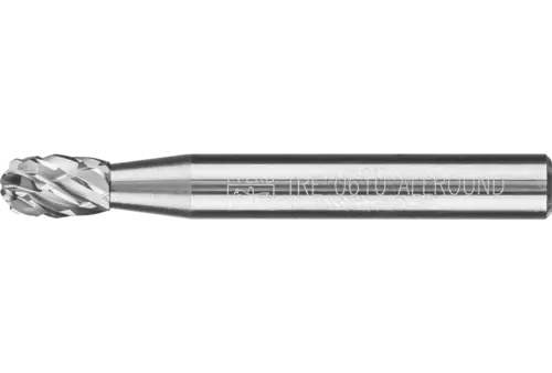 Wysokowydajny trzpień frezarski ze stopów twardych ALLROUND kształt kropli TRE Ø 06 × 10 mm trzpień Ø 6 mm uniwersalne grube 1