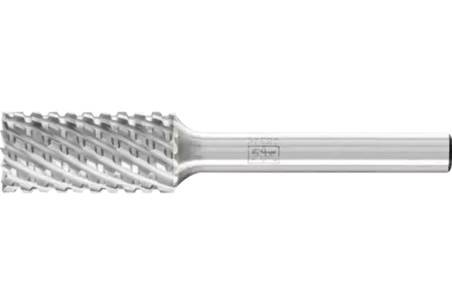 Trzpień frezarski ze stopów twardych walcowy ZYAS z uzębieniem czołowym 12 x 25 mm, trzonek Ø 6 mm TITANIUM do tytanu 1