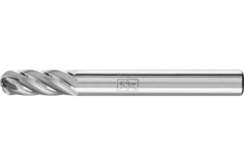 Wysokowydajny trzpień frezarski ze stopów twardych INOX kształt kulisto-walcowy WRC Ø 06 × 16 mm trzpień Ø 6 mm 1