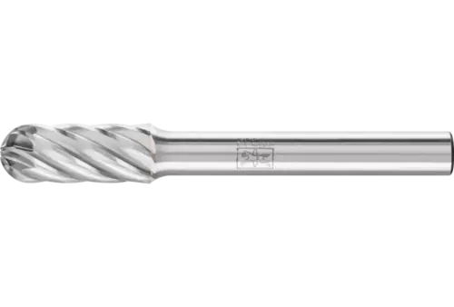 Wysokowydajny trzpień frezarski ze stopów twardych INOX kształt kulisto-walcowy WRC Ø 08 × 20 mm trzpień Ø 6 mm 1