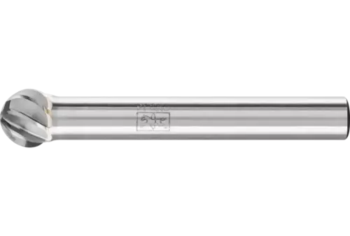 Wysokowydajny trzpień frezarski ze stopów twardych INOX kulisty KUD Ø 08 × 07 mm trzpień Ø 6 mm do stali nierdzewnej 1
